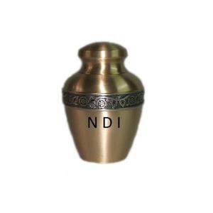 Urnas de cremación de cenizas para adultos de la mejor calidad de último diseño para cenizas plata antigua brillante acabado Metal cremación estilo moderno - Product Image 4