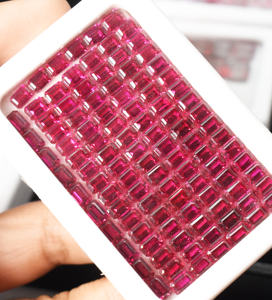 Ruby Octagon Lab Creado Esmeralda Corte Piedra preciosa Facetada Piedra preciosa roja suelta para aplicación de joyería - Product Image 5