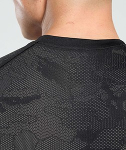 Wholesale <b>Men's</b> Gym Fitness Compression T-<b>Shirt</b> Breathable Comfortable Eco-Friendly Anti-UV 100% Polyester Custom Printed Blank - Product Image 4