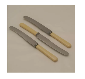 Cuchillo de Acero Inoxidable para Postre y Mantequilla, Juego de Cubiertos Decorativos con Mango de Hueso de Cuerno, Decoración - Product Image 6