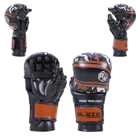 Guantes de Entrenamiento de Sparring MMA BLAZEFIGHTGEAR, Cuero Vacuno, Secado Rápido, Absorción de Humedad, para Entrenamientos con Saco de Boxeo, Boxeo en Jaula