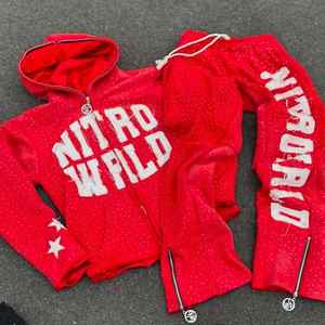 Ensemble de survêtement pour homme avec capuche zippée et patch brodé personnalisé, effet délavé soleil et délavé à l'acide, style usé, automne, 100% coton, séchage rapide - Product Image 3