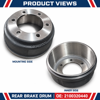 Tambour de frein arrière 2100320440 pour camion JAC N80 N90, ensemble tambour de frein, essieu arrière, pièces détachées automobiles en gros