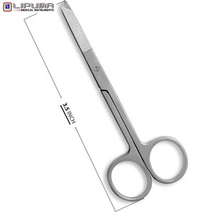 Tijeras de ligadura Spencer, instrumentos de sutura quirúrgica reutilizables de 3,50 \ "de longitud, puntas en forma de gancho, Manual de primeros auxilios, Mol médico - Product Image 2