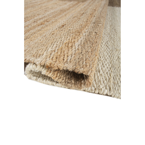 Tapis en jute et chanvre à motif abstrait Nomadic Threads, tissage plat, couleur ivoire, rectangulaire, pour couloir, décoration de la maison, salons, chambres - PDJT-736 - Product Image 2