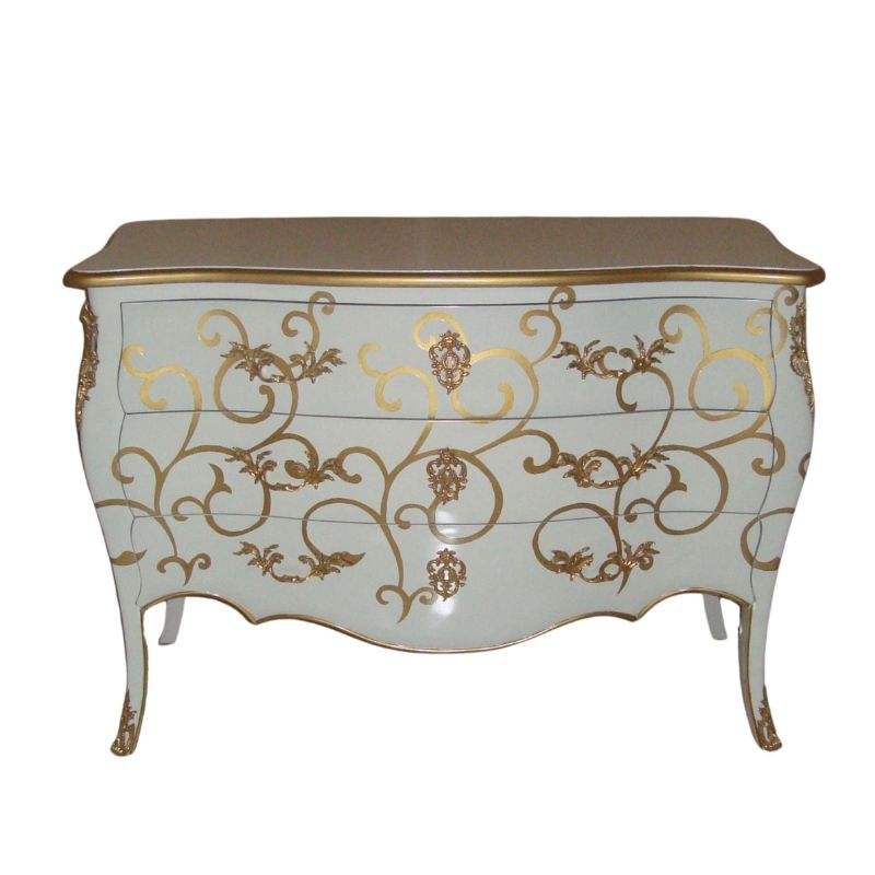 ทาสีขาว + ทอง