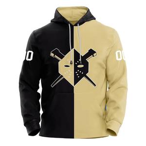 Sudadera con capucha de hockey para hombre de 100% algodón resistente Extra gruesa y duradera para uso de hockey sobre hielo extremadamente frío y resistente - Product Image 3