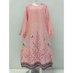 Nouveau motif femmes modeste à manches longues rayonne Abaya robe de prière nouvelle mode musulmane avec simplicité - Product Image 1