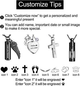 Cruz de plata pez grabado urna cremación Collar para cenizas urna para cenizas humanas en memoria amorosa papá pesca medallón tamaño personalizado - Product Image 2