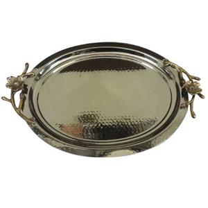 Plateau de service rectangulaire en métal pour restaurants, cafés, hôtels – Idéal pour servir plats, aliments, fruits, café – Design simple - Product Image 4