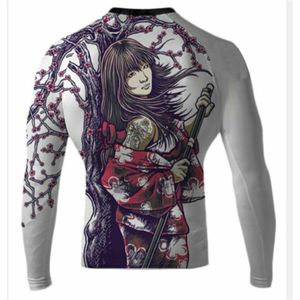 Directo de fábrica sublimado Jiu Jitsu 2025 Rash guards Diseña tu propio Rash Guard personalizado manga corta Surf Logo MMA BJJ - Product Image 2