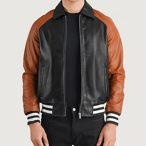 Chaqueta unisex universitaria formal de lona resistente al viento impermeable de alta calidad personalizada con cierre de cremallera logotipo personalizado en la parte delantera - Product Image 1