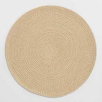 Nouveauté : Sets de table tressés écologiques en rotin et jacinthe d'eau, grands, faits main, style américain moderne pour salle à manger