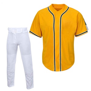Kit d'uniformes de baseball et de softball sur mesure de haute qualité Atlanta 100% polyester Taille plus V-cou Brodé - Product Image 3