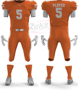 ชุดยูนิฟอร์มอเมริกันฟุตบอลแบบซับลิเมชั่นคุณภาพสูงสั่งทำพิเศษ ระบายอากาศได้ดี แห้งเร็ว พิมพ์ลายสวยงาม ชุดสำหรับผู้ใหญ่ ใช้ได้ทุกฤดูกาล - Product Image 1