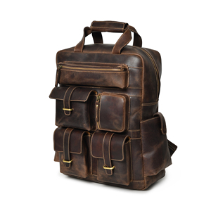 Nouveau produit Offre Spéciale prix raisonnable hommes sac à dos en cuir véritable à la quantité en vrac - Product Image 3