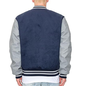 แจ็กเก็ตบอมเบอร์ปักลายตัวอักษรสำหรับผู้ชายเสื้อแจ็กเก็ตทีมตัวแทนออกแบบได้ตามต้องการสำหรับฤดูใบไม้ผลิ - Product Image 5
