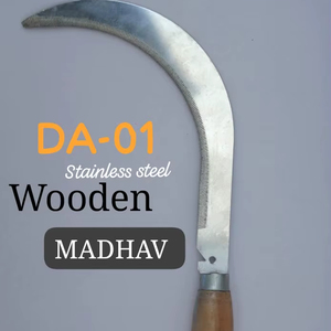 Vente directe d'usine, lame en acier de qualité industrielle, outil de jardinage, faucille agricole pour couper l'herbe avec manche en bois - Product Image 1