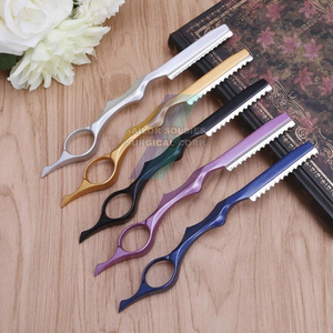 Maquinillas de afeitar personalizadas de una sola hoja de tamaño pequeño para salones de belleza Maquinillas de afeitar plegables manuales - Product Image 3