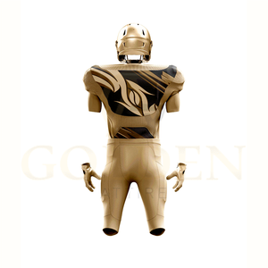 ชุดกีฬาอเมริกันฟุตบอลคุณภาพสูงสำหรับผู้ชาย น้ำหนักเบา ผลิตจากโพลีเอสเตอร์ 100% สีปรับแต่งได้ บริการ OEM - Product Image 5