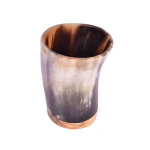 Mejores Ofertas para un Nuevo Diseño de Vaso Corto de Cuerno Vikingo Tallado a Mano, Hecho en India, Artesanía Vintage, Cuerno de Búfalo, Tacto Real para Uso Doméstico - Product Image 1