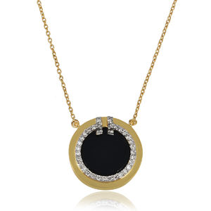 Fabricante chapado en oro plata esterlina 925 turquesa CZ piedra preciosa forma redonda mujeres encanto collar joyería - Product Image 3