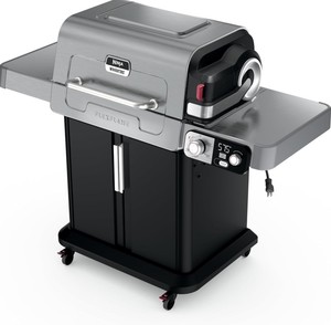 5 in1 Outdoor <b>BBQ</b> <b>Grill</b> System with Dual Fuel (Electric & Gas Propane) Stainless Steel Roaster Multi Function Cooking Station - Product Image 3
