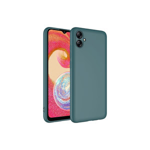 Étui de protection en silicone liquide de qualité supérieure de la série Mara Launch pour Samsung pour Galaxy A04E, rectangle, silicone souple, vert foncé - Product Image 1