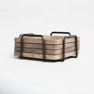 Juego de posavasos de mármol y madera de acacia de alta calidad, alfombrillas de té duraderas, almohadillas de vajilla para la decoración de la Mesa de la cocina del hogar y el uso diario - Product Image 3