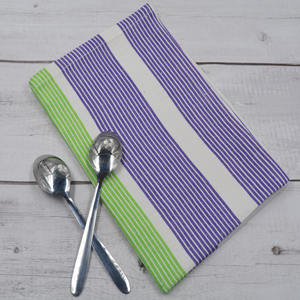 Wholesale Multi-Color <b>Stripe</b> Print Custom Tea <b>Towel</b> Set 25x25 Soft Linen for Kitchen Great Sale - Product Image 2