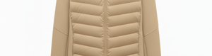 Veste matelassée pour femme VARSITY SPORTS GEAR |   Doublure en polaire chaude pour l'hiver |   Manches longues coupe-vent style équestre |   Manteau beige - Product Image 5