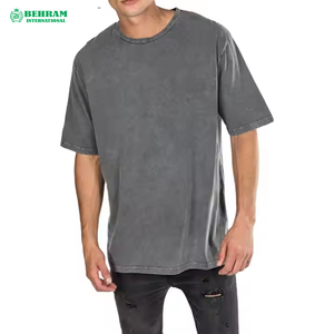 เสื้อยืดโอเวอร์ไซส์ผู้ชาย ผ้าฝ้าย 100% เนื้อนุ่ม สวมใส่สบาย แขนสั้น เป็นมิตรต่อสิ่งแวดล้อม ไม่เป็นขุย ทรงหลวม รับผลิตแบบ OEM - Product Image 1