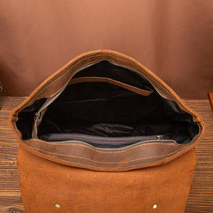 Haute qualité écologique OEM ODM sac à dos de voyage en cuir de qualité supérieure à la mode épaule Style fermeture à glissière lumière personnalisable - Product Image 5