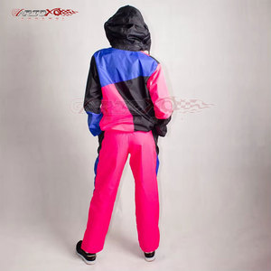 Versatile Windbreaker Suit <b>For</b> <b>Women</b> Ideal <b>For</b> Gym, <b>Travel</b>, Or Daily Outfits Color Contrast Windbreaker Suit - Product Image 2