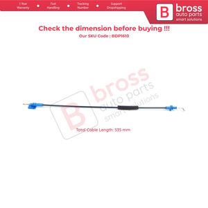 Cable de Liberación de la Cerradura del Manillar Interior de la Puerta Delantera Izquierda BDP1610 para Fiorino MK3 225 Qubo 2007-2016 Nemo Bipper 2008-2017 1365222080 - Product Image 6