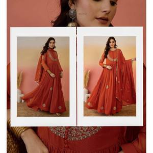 LANCEMENT DE LA NOUVELLE ROBE FESTIVE AVEC TISSU DUPATTA FAUX GEORGETTE AVEC BRODERIE - Product Image 1