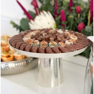 Cuenco de aluminio de chocolate de diseño de lujo personalizado, vajilla de lujo más vendida para fiesta, calidad fina disponible en plata - Product Image 5