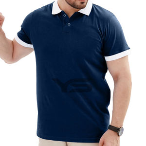 Polo de Golf de Gama Alta para Hombre, Jersey Elástico de Calidad Clásico, Transpirable, Absorbe La Humedad, Bordado Informal Sólido, Verano - Product Image 1