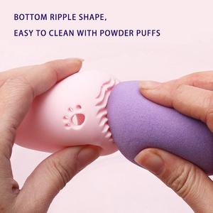 Nuevo Estuche Protector de Silicona Portátil con Diseño de Gato de Dibujos Animados Europeo Americano para Borla de Maquillaje y Esponja de Belleza, con Función de Limpieza y Almacenamiento, Modelo Cápsula - Product Image 2
