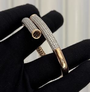 Elegant 14K 18K Yellow White <b>Rose</b> <b>Gold</b> Natural Diamond <b>Charm</b> <b>Bracelet</b> Women's Anniversary Gift Third Party Appraisal Luxury - Product Image 3