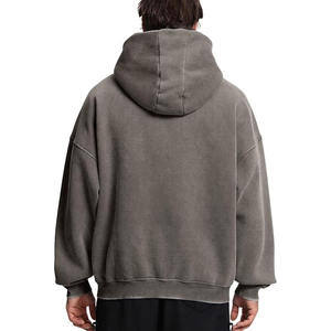 Men's <b>Full</b> <b>Zip</b> <b>Up</b> <b>Hoodie</b> Casual Oversized Streetwear Hooded Sweatshirt with Front Pockets Long Sleeve Soft Fleece Outerwear - Product Image 4