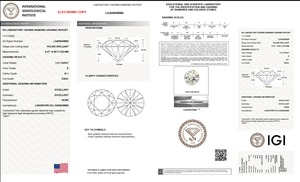 เครื่องประดับเพชรทรงกลมรูปทรงกลมมีความคมชัดขนาด1.01กะรัต SI1เพชร HPHT-CVD เพชรทรงหลวม - Product Image 5