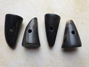 100% corne de buffle naturelle bascule la peau et la corne de buffle noire/bascule de corne de boeuf pour la mode - Product Image 4