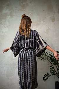 Elegant <b>Ladies</b> Eco Friendly Tie Dyed Rayon Kimono Caftan <b>Poncho</b> Beach Cover Up Festival Party Wear Woven Dresses with Lace Style - Product Image 6