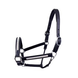 Cabestro de caballo de cuero inglés ligero acolchado con cuero marrón suave y accesorios de hardware de latón duraderos cómodos - Product Image 6