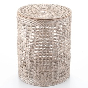 Handwoven Rattan Laundry <b>Hamper</b> with Lid Handmade Storage <b>Baskets</b> Natural Rattan Modern Multifunction Made in Viet Nam - Product Image 4