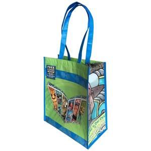 กระเป๋าสะพายไหล่แบบมีซิปพับได้กระเป๋าช้อปปิ้งทำจากพลาสติกสังเคราะห์ใช้งานได้จากเวียดนาม - Product Image 1