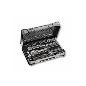 Juego de Herramientas Usag 606 con 30 Piezas, Surtido de 1/4 y 1/2 EB y Vasos Hexagonales en Estuche ABS para Uso en el Hogar y Taller - Product Image 1