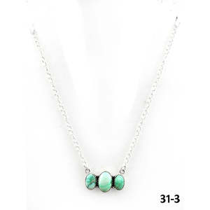 Collier classique perlé style sud-ouest Paloma en argent sterling avec motif ancre religieuse, orné de turquoise, de perles et de diamants, idéal pour les cadeaux - Product Image 3