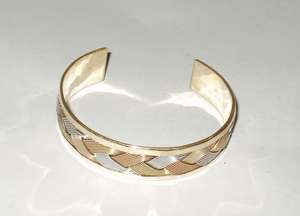 Trendy Luxury Tri Color Braided Cuff <b>Bracelet</b> High Quality Handcrafted Mixed <b>Metal</b> Woven Bangle For Women Men Fashion Jewelry - Product Image 3